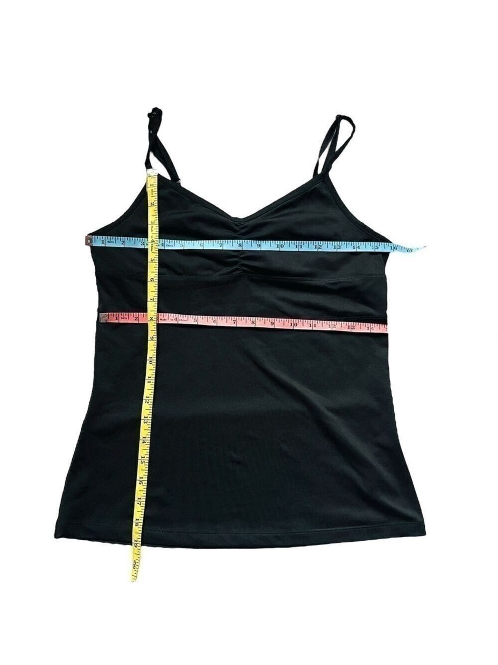 Joe Fresh yoga camisole light support adjustable straps black size m - Picture 10 of 11